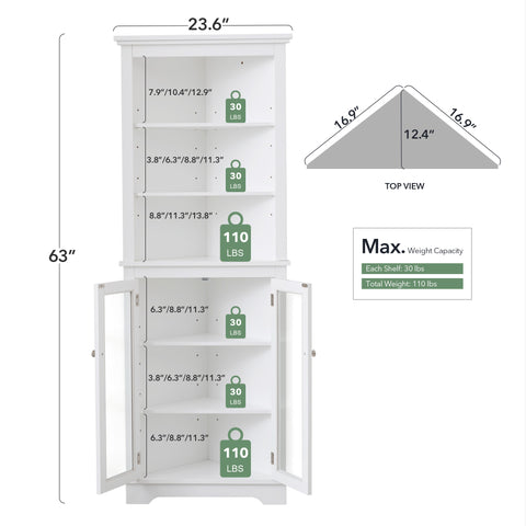 Tall Corner Cabinet